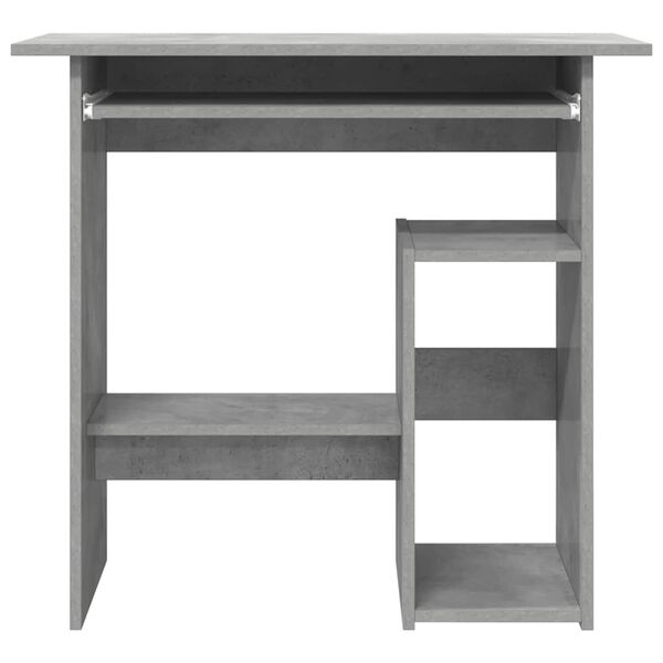 vidaXL Desk Concrete Grey 80x45x74 cm Engineered Wood