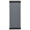 vidaXL Garden Storage Cabinet with 1 Shelf Grey and Black 35x40x85 cm