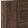 vidaXL Headboard Brown Oak 140 x 16.5 x 103.5 cm Engineered Wood
