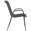 vidaXL Stackable Garden Chairs 4 pcs Grey Textilene Fabric