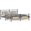 vidaXL Metal Bed Frame without Mattress Sonoma Oak 180x200 cm