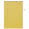 vidaXL Roller Blind with Curtains Manual Yellow 100 x 160 cm Bamboo