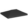 vidaXL Gazebo Top Cover 270 g/m&sup2; 4x3 m Black