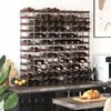 vidaXL Wine Rack for 120 Bottles Brown Solid Wood Pine