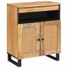 vidaXL Sideboard with Storage Brown 60 x 33 x 75 cm Solid Mango Wood