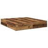 vidaXL Storage Bed Frame Old Wood 200 x 200 cm Engineered Wood