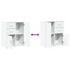 vidaXL Sideboards 2 pcs White 60x31x70 cm Engineered Wood