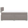 vidaXL Box Spring Bed with Mattress Taupe 120x200 cm Fabric