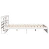 vidaXL Bed Frame with Headboard without Mattress White 180x200 cm Super King