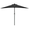 vidaXL Garden Parasol Black 294 x 150 x 224 cm Fabric
