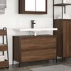 vidaXL Bathroom Basin Cabinet with Drawers Brown Oak 90x34.5x60 cm