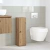 vidaXL Bathroom Cabinet with Roll Holder Artisan Oak 20.5x22x72 cm