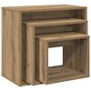 vidaXL Nesting Tables 3 pcs Artisan Oak Engineered Wood