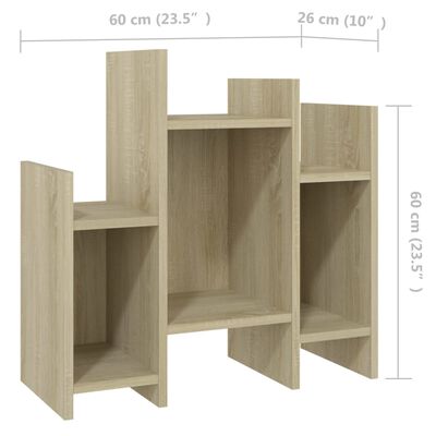 vidaXL Side Cabinet Sonoma Oak 60x26x60 cm Engineered Wood