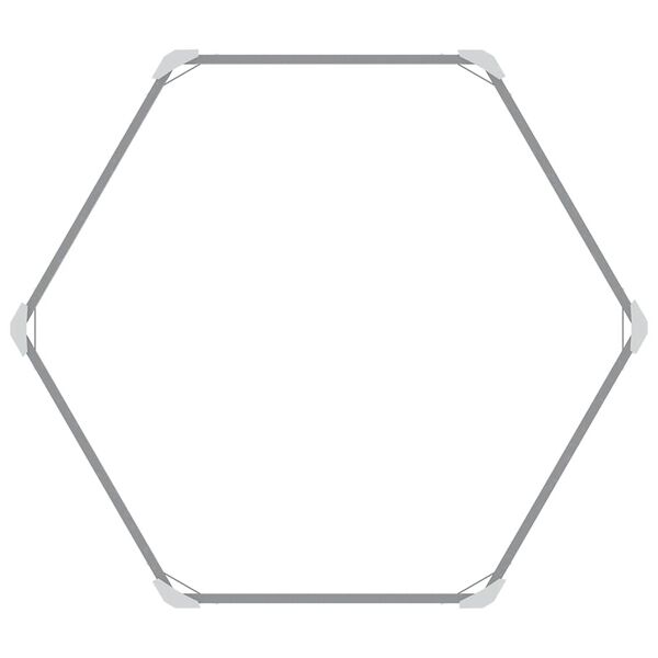 vidaXL Garden Raised Bed Anthracite 129x129x77 cm Galvanised Steel