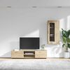 vidaXL TV Cabinet Set with Drawer FLORIN Sonoma Oak Engineered Wood