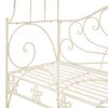 vidaXL Garden Bench 122 cm Iron Antique White