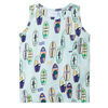 Kids'Tank Top Soft Blue Melange 140