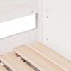 vidaXL Daybed with Trundle without Mattress White 90x190 cm Single Solid Wood