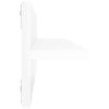 vidaXL Wall Shelf 4 pcs High Gloss White 60x11.5x18cm Engineered Wood