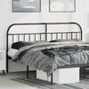 vidaXL Metal Replace Headboard Black 180 cm