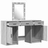 vidaXL Dressing Table with Door Grey 50 x 41 x 135 cm Engineered Wood