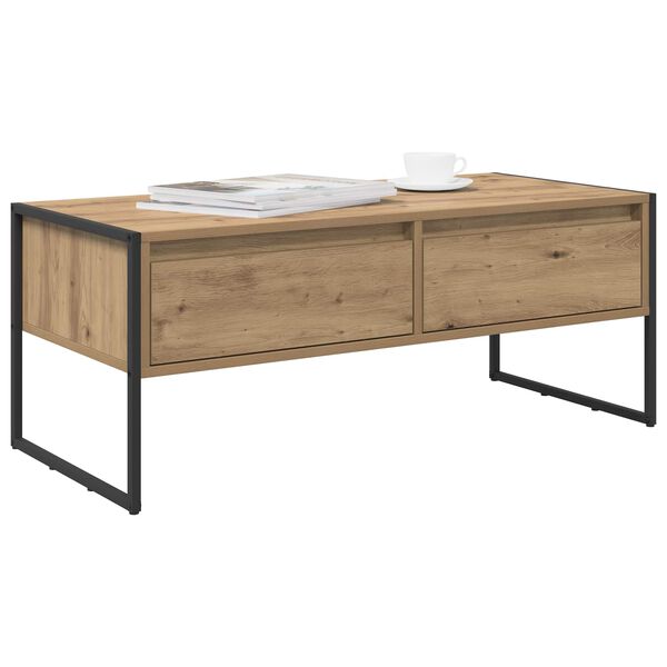 vidaXL Coffee Table Artisian Oak 100 x 46 x 40 cm Engineered Wood