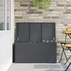 vidaXL Outdoor Storage Box Anthracite 100 x 50.5 x 50 cm Steel