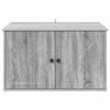 vidaXL Cat House Grey Sonoma 85 x 55 x 50 cm Engineered Wood