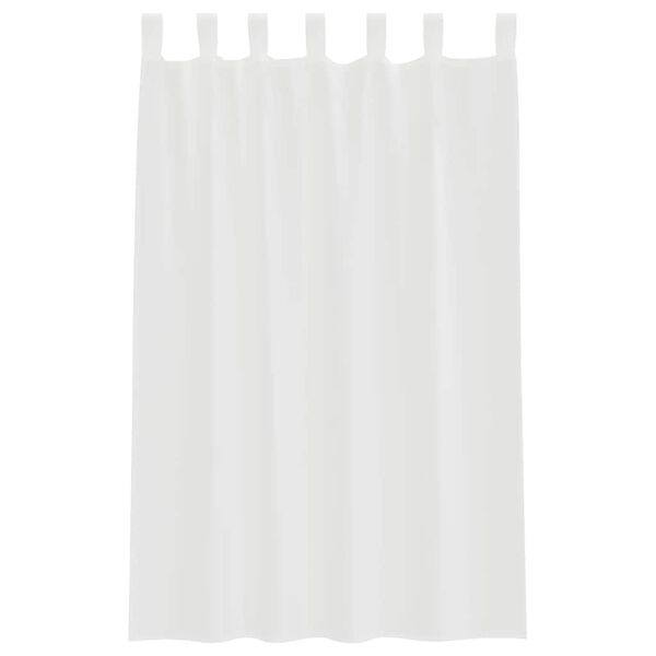 vidaXL Voile Curtains with Loops 2 pcs White 140x175 cm