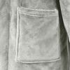 vidaXL Bathrobe without Hood Grey L Flannel