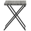 vidaXL 5 Piece Folding Outdoor Dining Set Poly Rattan Grey