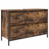 vidaXL Bathroom Basin Cabinet with Drawers Smoked Oak 90x34.5x60 cm