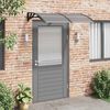 vidaXL Door Canopy Black 150x75 cm Polycarbonate