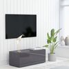 vidaXL TV Cabinet High Gloss Grey 80x34x30 cm Engineered Wood