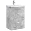 vidaXL Bathroom Furniture Set Concrete Grey 61 x 40 x 84.5 cm
