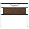 vidaXL Headboard Brown Oak 107 cm Engineered Wood and Steel
