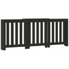 vidaXL Radiator Cover Black 205x21.5x83.5 cm Engineered Wood