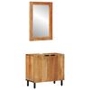 vidaXL Bathroom Cabinet Set 2 pcs Natural 62 x 33 x 58 cm