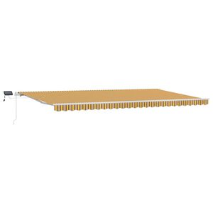 vidaXL Retractable Awning Multicolour 600 x 350 cm