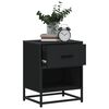 vidaXL Bedside Cabinets 2 pcs Black 40x31x50 cm Engineered Wood