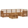 vidaXL Sectional Sofa Set 6 pcs Natural Solid Acacia Wood