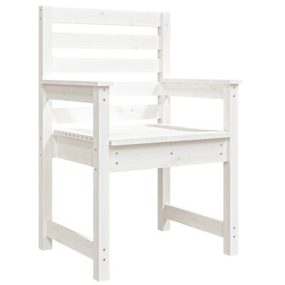 vidaXL Garden Chairs 2 pcs White 60x48x91 cm Solid Wood Pine