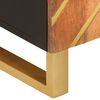 vidaXL Side Cabinet Brown and Black 60x33.5x75 cm Solid Wood Mango