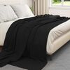 vidaXL Throw Blankets 6 pcs Black 270 x 240 cm Fleece