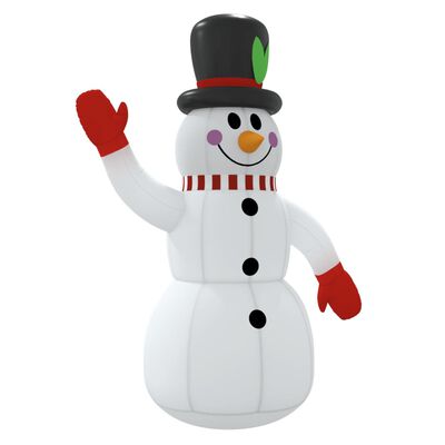 vidaXL Inflatable Snowman with LEDs 300 cm