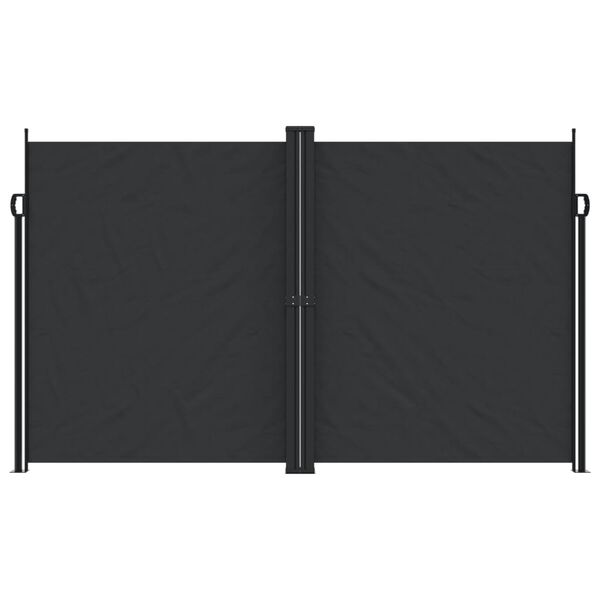 vidaXL Retractable Side Awning Black 200x1200 cm