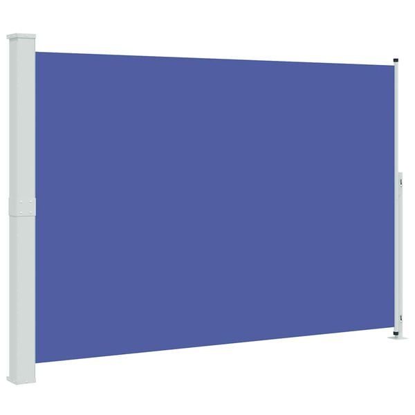 vidaXL Patio Retractable Side Awning 200x300 cm Blue