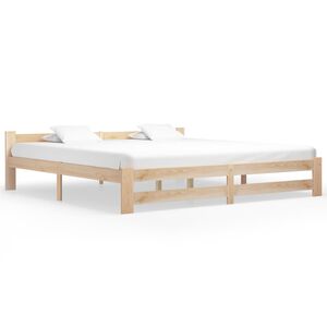 vidaXL Bed Frame without Mattress Solid Pine Wood 200x200 cm