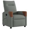 vidaXL Massage Recliner Chair Dark grey 69 x 86 x 100 cm Fabric
